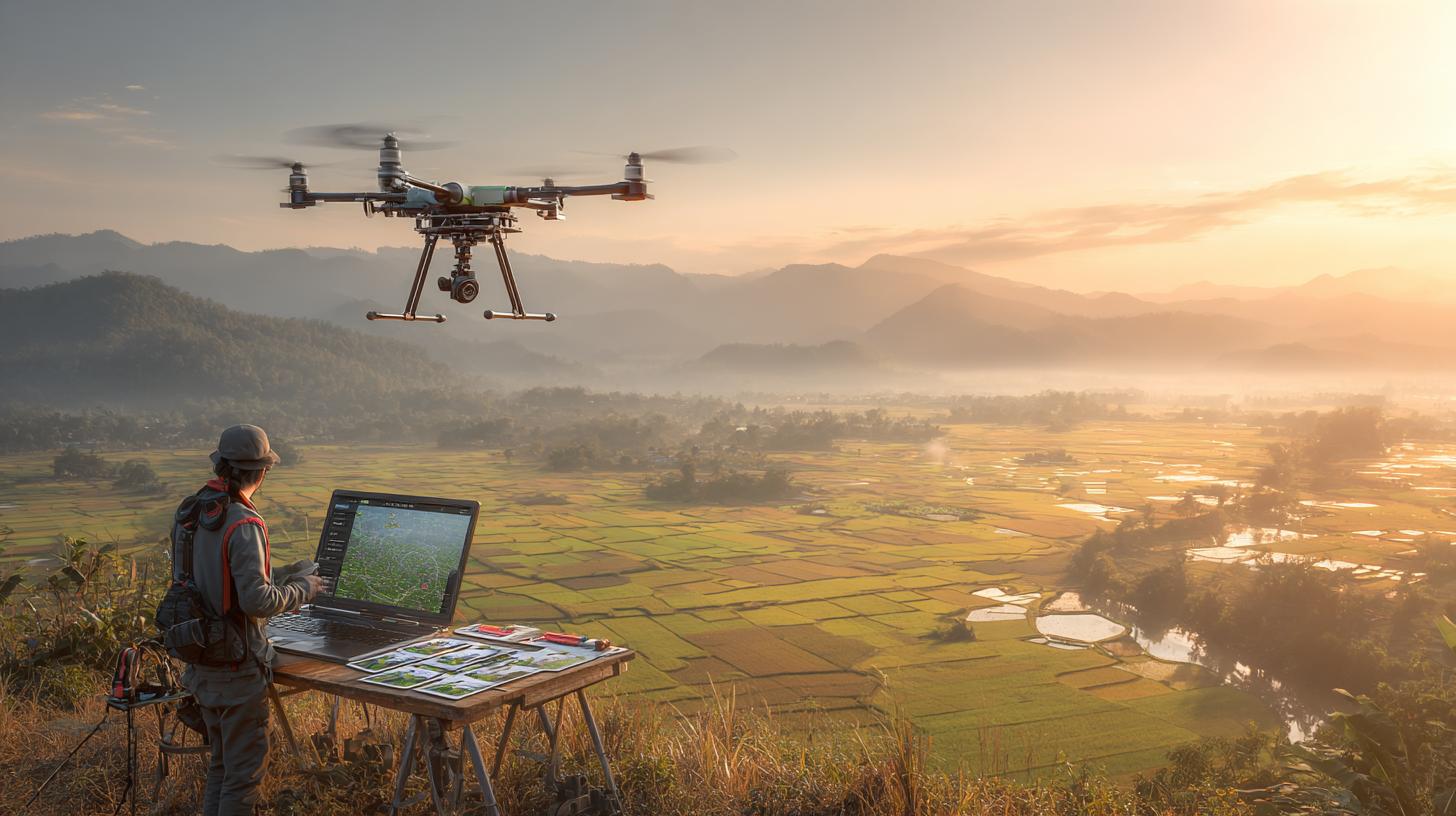 Drohnen-Mapping: Orthomosaik einer Baustelle aus Luftaufnahmen